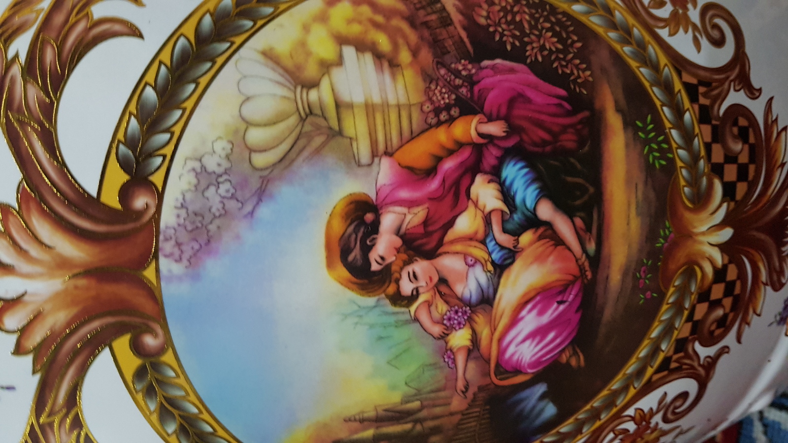 A Pair Of Decorative Porcelain Garden Seats