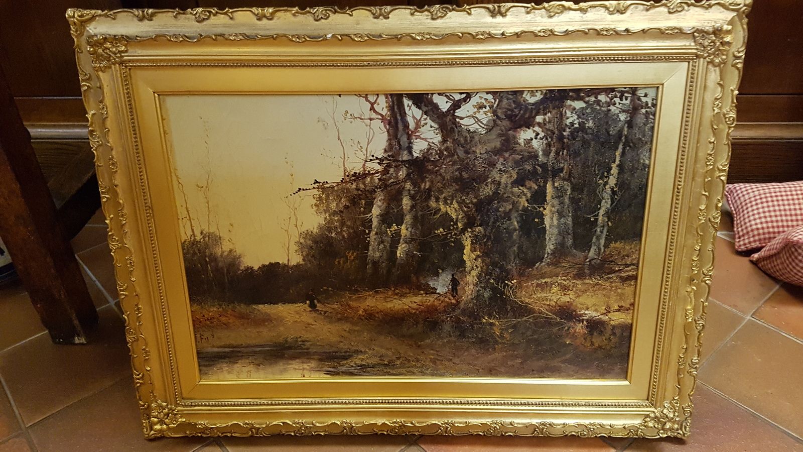 Discover our collection of 19th-century oil on canvas artworks. Find Campfire in Woods by John Fox, complete with signature and gilt frame. Explore now!