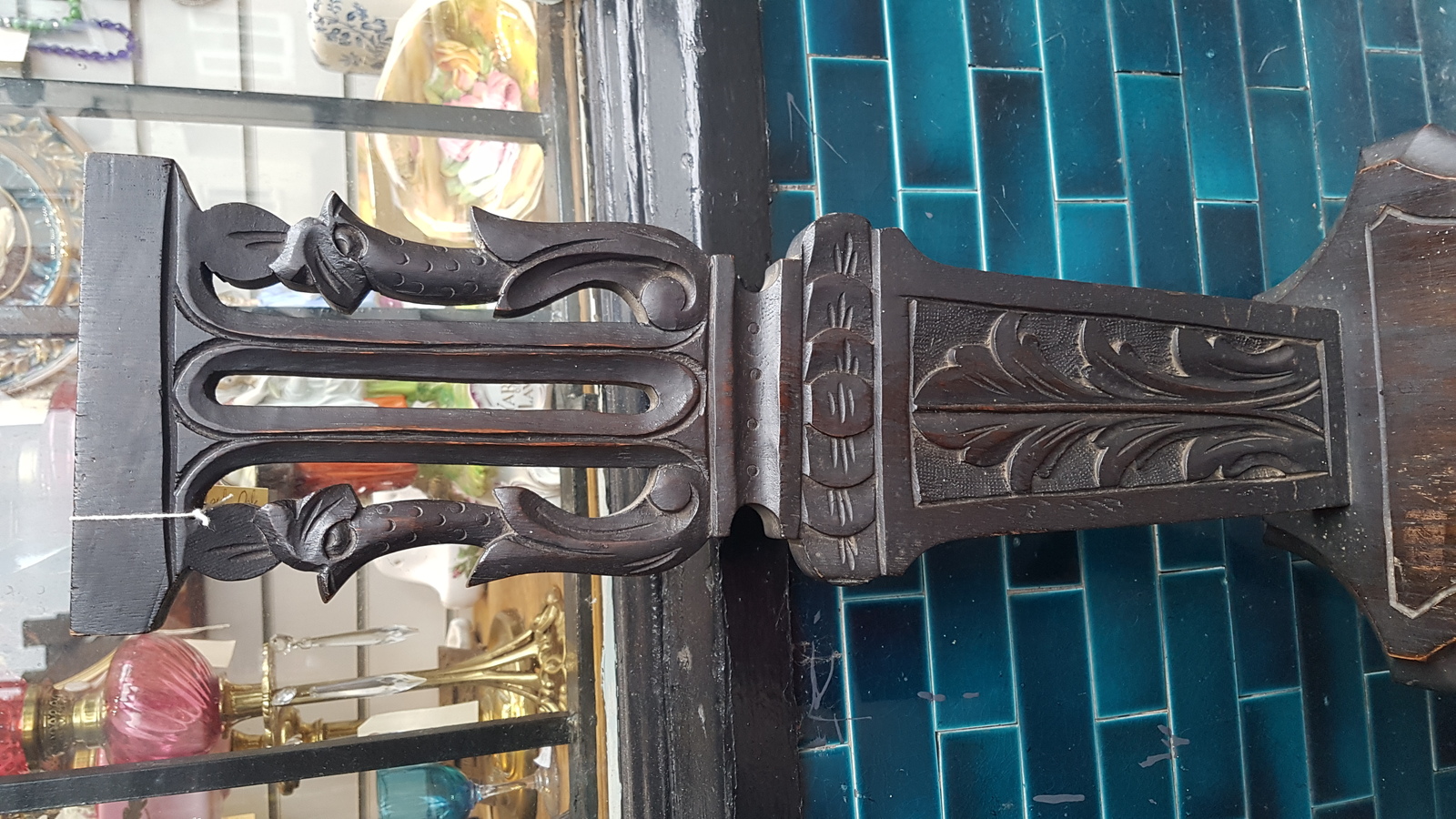 A 19th c. Ebonised Oak Spinning Chair