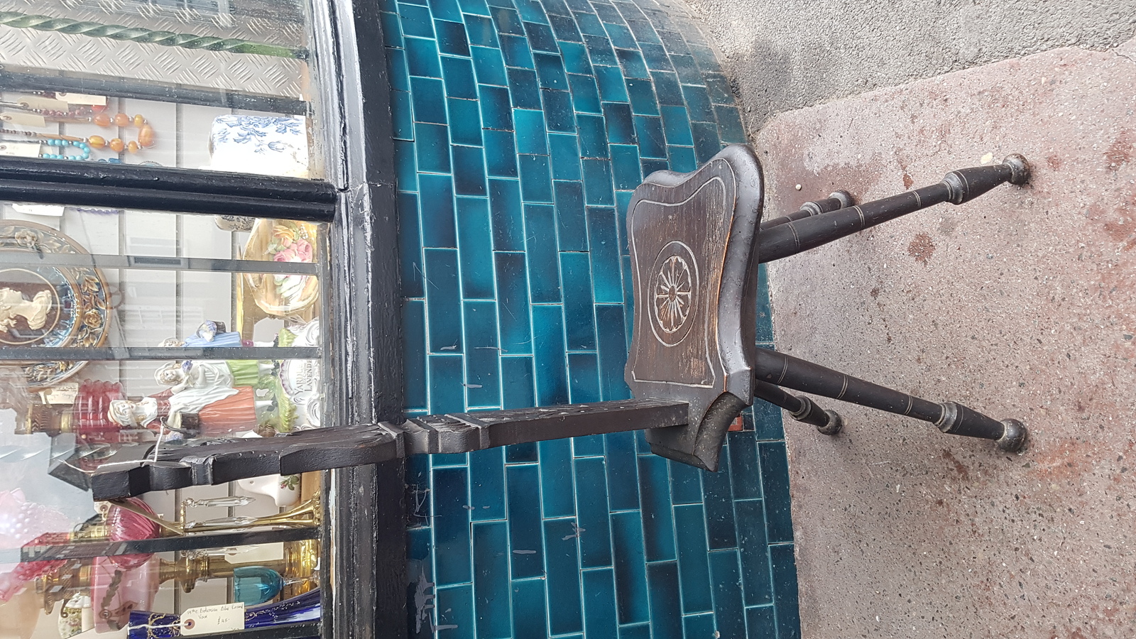A 19th c. Ebonised Oak Spinning Chair