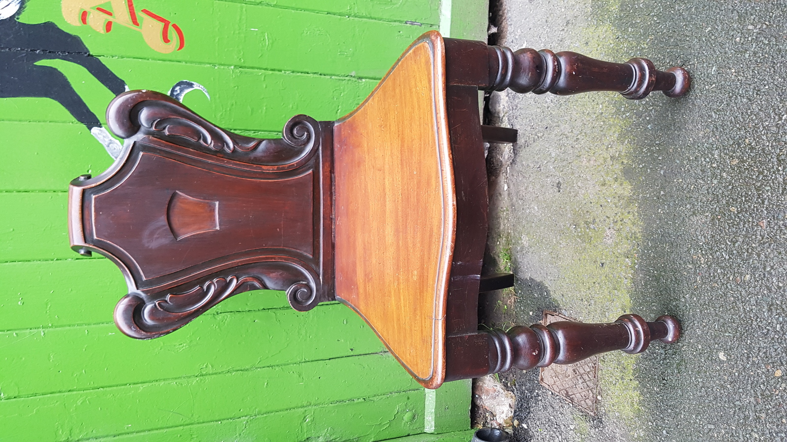 Discover our selection of Victorian mahogany hall chairs, featuring shield back and solid seat on turned legs. Own this 86cm H gem today!