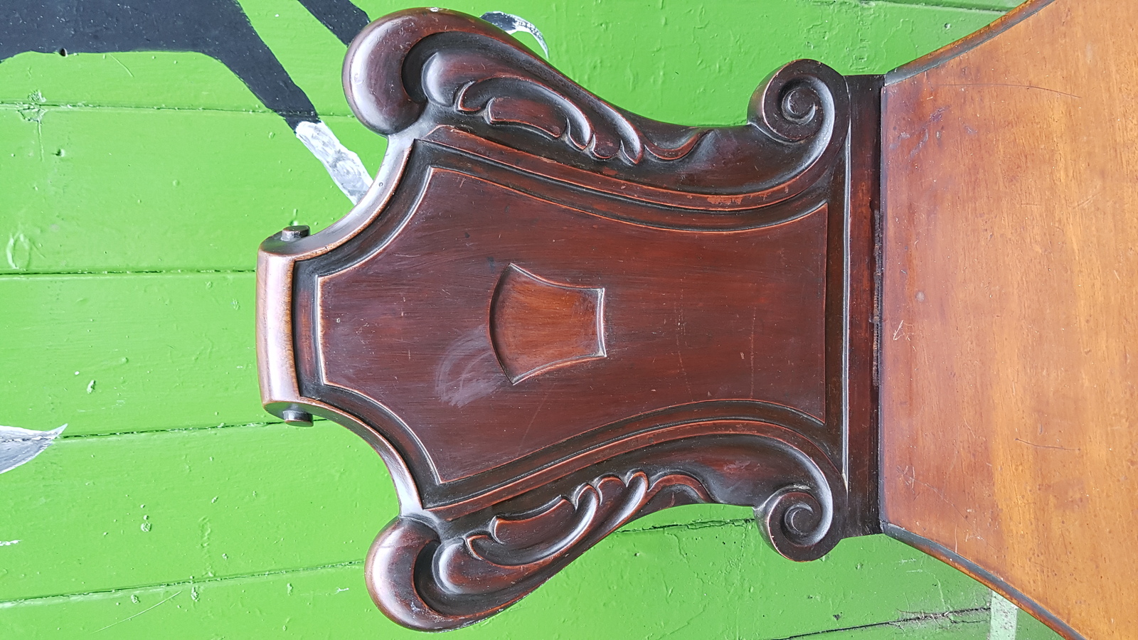 Discover our selection of Victorian mahogany hall chairs, featuring shield back and solid seat on turned legs. Own this 86cm H gem today!