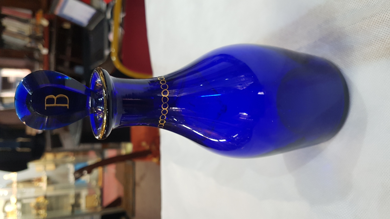 Rare 19th Century Bristol Blue Decanter