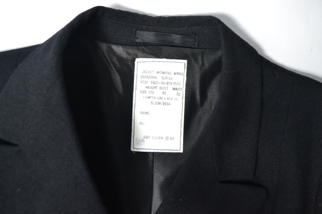 Explore our vintage WRNS jacket and trousers from the 1960s. High-quality, authentic naval pieces. Shop now for a piece of history!