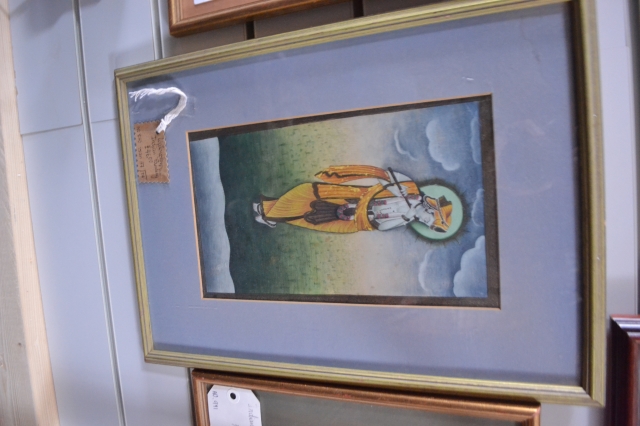 Indian Watercolour Painting from Jaipur. 42cm x 30cm.