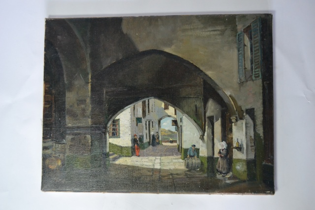 Discover Burt Pugh's captivating Oil on Canvas French Journey Provence masterpiece. Actual Size: 46cm x 35cm. Shop now for this piece of history!