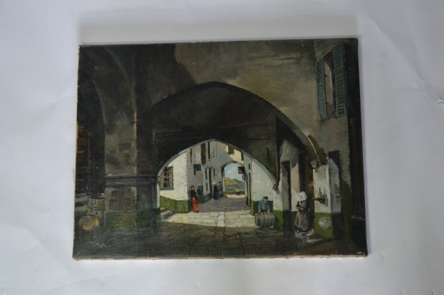 Discover Burt Pugh's captivating Oil on Canvas French Journey Provence masterpiece. Actual Size: 46cm x 35cm. Shop now for this piece of history!