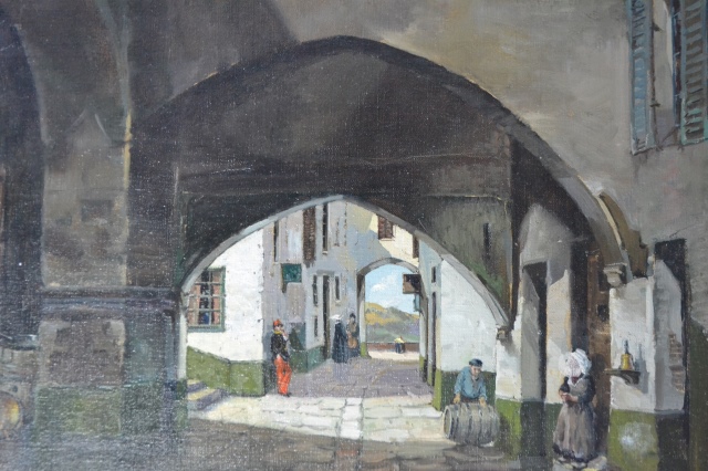 Discover Burt Pugh's captivating Oil on Canvas French Journey Provence masterpiece. Actual Size: 46cm x 35cm. Shop now for this piece of history!