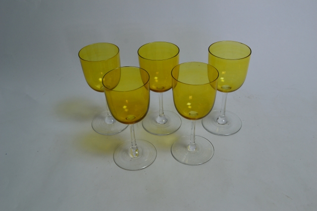 Victorian Amber Glasses.