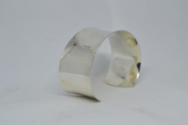 Silver 925 Thick Bangle