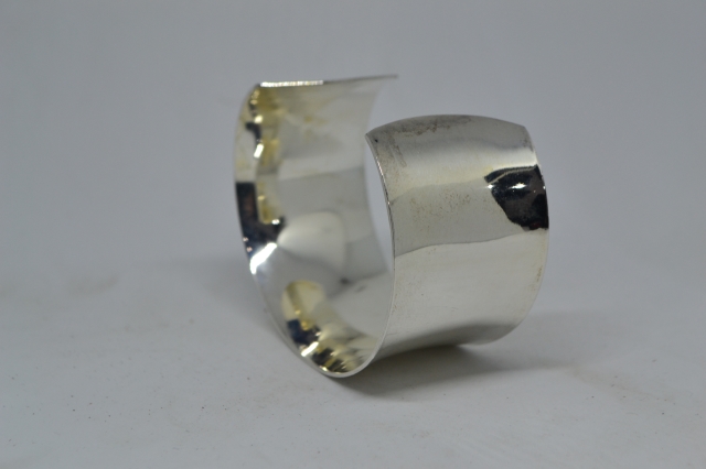 Silver 925 Thick Bangle