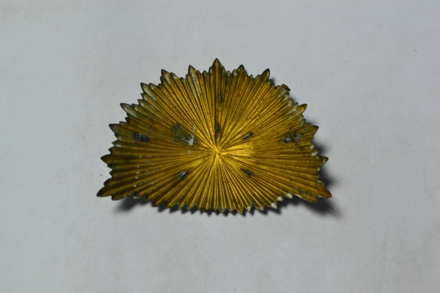 Discover our collection of 1832 stock pattern French artillery shako plates. Unique, historical pieces. Shop now and add a touch of history to your collection.