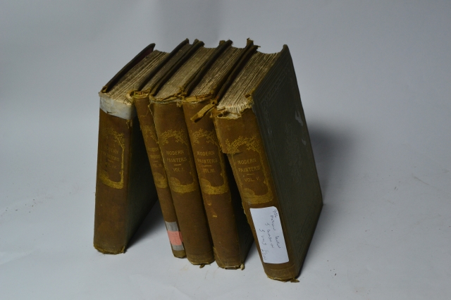 Discover John Ruskin's signed Modern Painters series. Explore all five volumes online. Rare editions available! Order now for fast delivery.