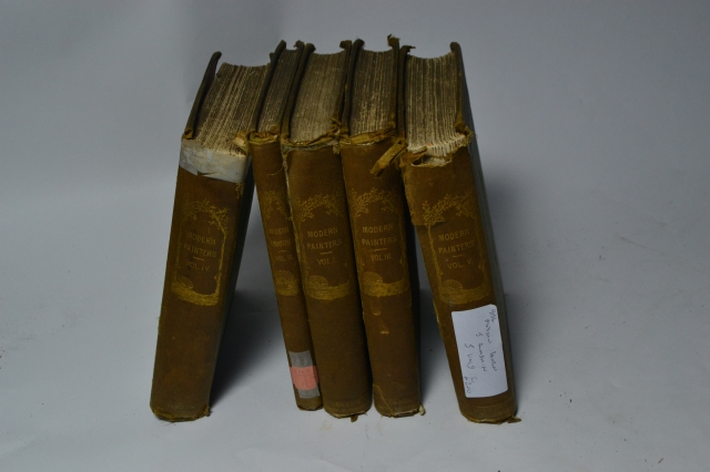 Discover John Ruskin's signed Modern Painters series. Explore all five volumes online. Rare editions available! Order now for fast delivery.