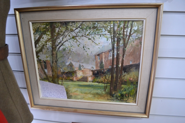 Discover George Thompson's pastel masterpiece of Burton Manor. Shop now to add this 20th-century landscape to your art collection. Don't miss out!