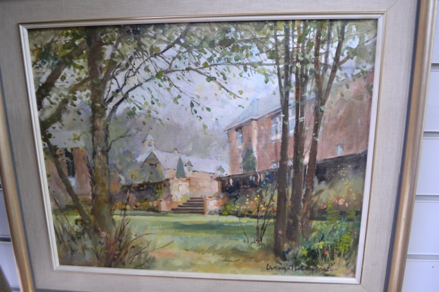 Discover George Thompson's pastel masterpiece of Burton Manor. Shop now to add this 20th-century landscape to your art collection. Don't miss out!
