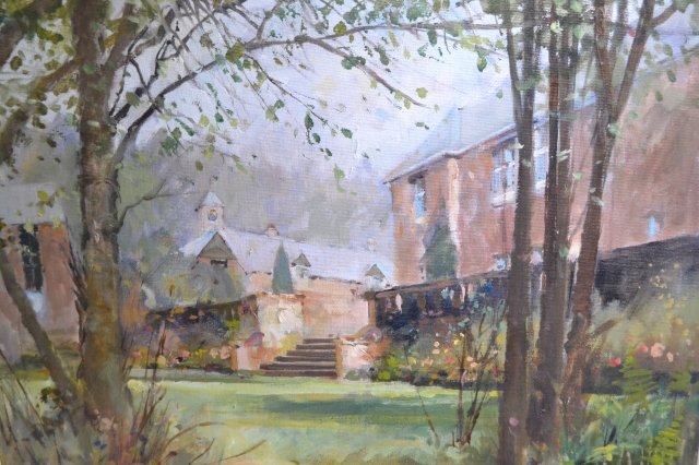 Discover George Thompson's pastel masterpiece of Burton Manor. Shop now to add this 20th-century landscape to your art collection. Don't miss out!