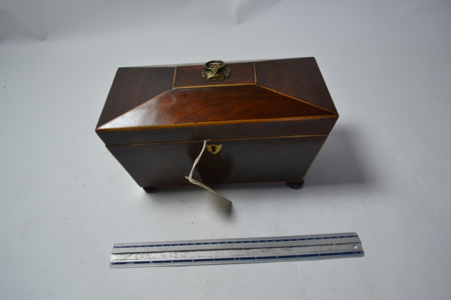 Georgian Tea Caddy with Key, circa 1820