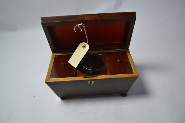 Georgian Tea Caddy with Key, circa 1820