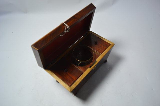 Georgian Tea Caddy with Key, circa 1820