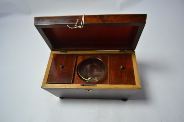 Georgian Tea Caddy with Key, circa 1820