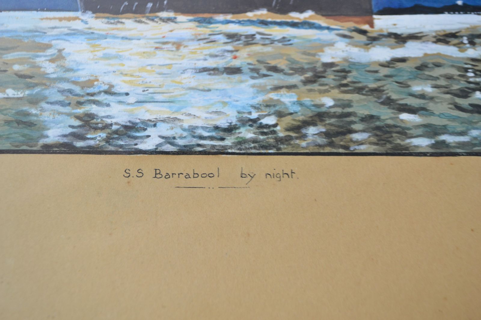 Explore the enchanting watercolour painting SS Barrabool by Night by S.D. Willis. Mesmerize your senses with its exquisite design. Shop now!