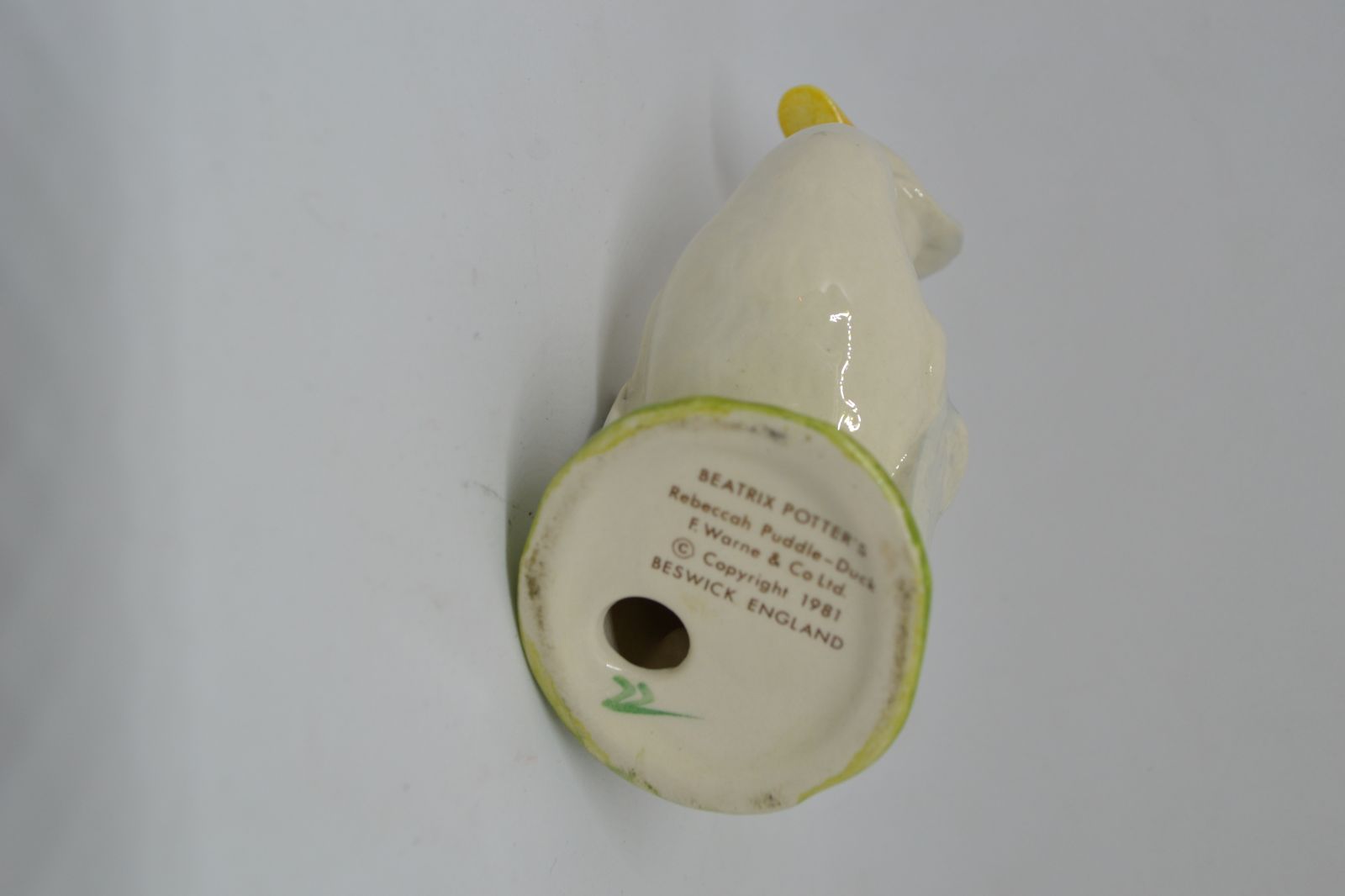 Discover our collection of Beatrix Potter's 'Rebecca Puddle Duck' by Beswick, England. Sized 8.5cm high. Shop now for enduring memories and charm.